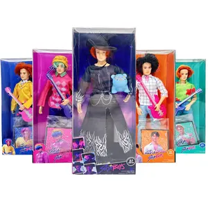 Kpop Hunters Doll Saia Boys Jinu Figurine Toy 11.5 Inches 12 Joint Movable Collectible Kpop Idol Action Figure Cute Character Doll Fun Plush Alternative for Kids and Fans K Pop Merchandise Gift