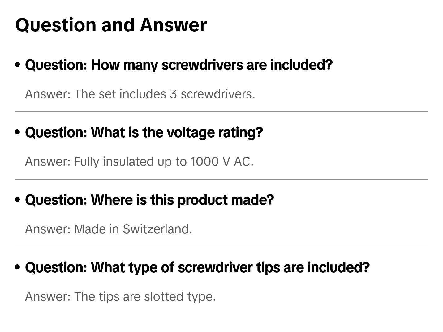 PB Swiss Tools PB 5539.CBB Classic VDE screwdriver set, fully insulated up to 1000 V AC/1500 V DC