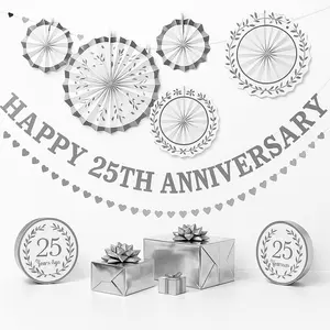 Elegant 25th Anniversary Wedding Decoration Kit