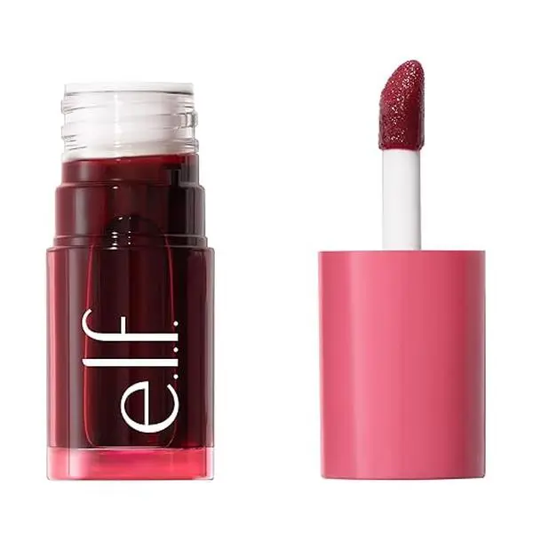 🔥 BEST SELLER! e.l.f. Sheer For It Blush Tint, Multi-Use, Long-Lasting Lip & Cheek Makeup, Creates A Natural Flush Finish, Vegan & Cruelty-Free, Left On Red