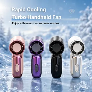 Portable Handheld Fan, Mini USB Rechargeable Fan with LEDDisplay, 3 Speed Personal Cooling Fan with Lanyard, SmallPocket Fan for Travel, Outdoor, Camping, Beach, SummerGift