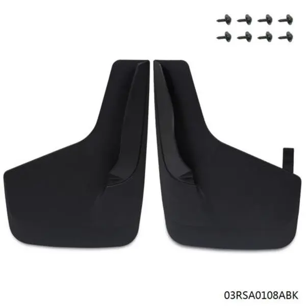 G-PLUS Universal Auto Mud Flaps Pair Set - Front & Rear Car Accessories with Mounting Kit, Pickup Truck Wheel Protection Debris Splash Guard, Protector