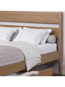 Low Board Platform Bed with Dual Underbed Drawers