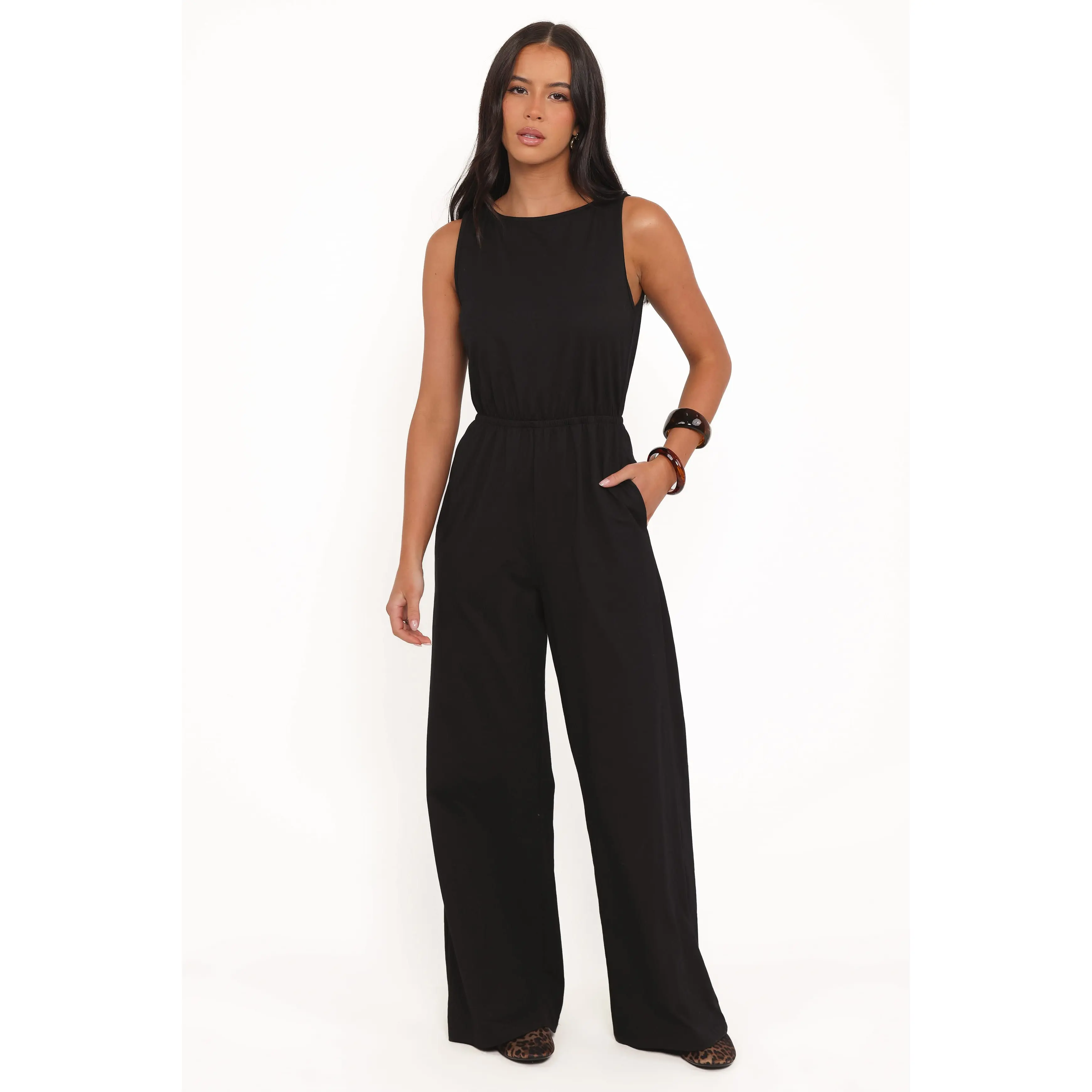 Sansa Stretch Jumpsuit - Black