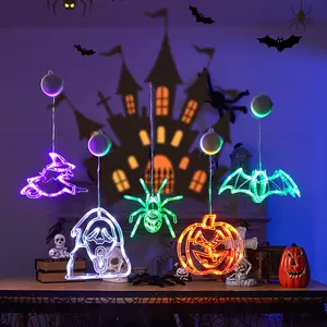Faceless Elder Doll LED Ornament Lights, All Season String & Suction Cup Curtain Lights for Halloween Christmas Easter Holiday Decor
