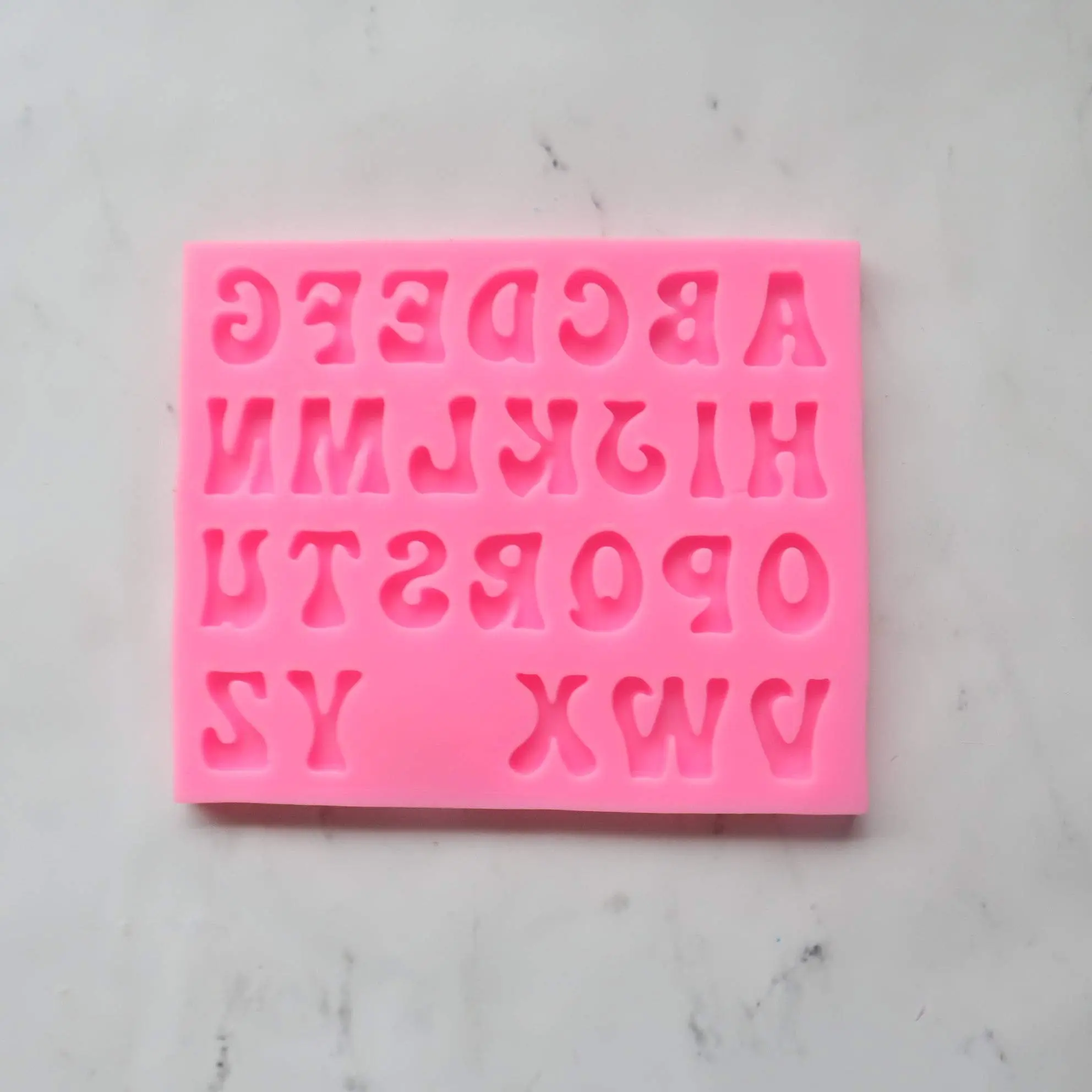 BUBBLE ALPHABET MOLD (UPPER CASE)