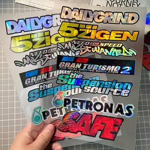 Car Modification Sticker, Waterproof & Sunscreen Self-adhesive Decals for Car Triangle Window, Motorcycle Fuel Tank, Scooter Body, Front Windshield, Helmet