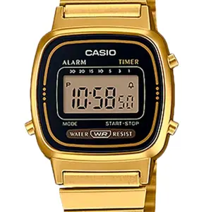LA670WGA-1 New Casio Gold Metal Vintage Ladies watch very elegent