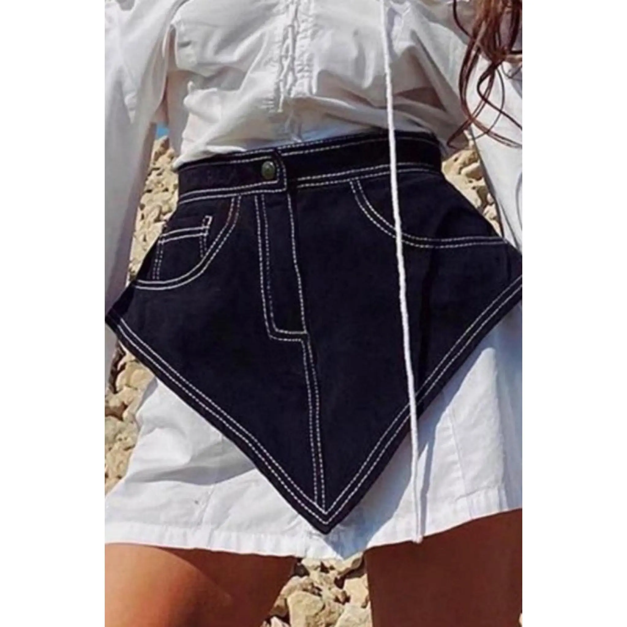 Black Denim Belt