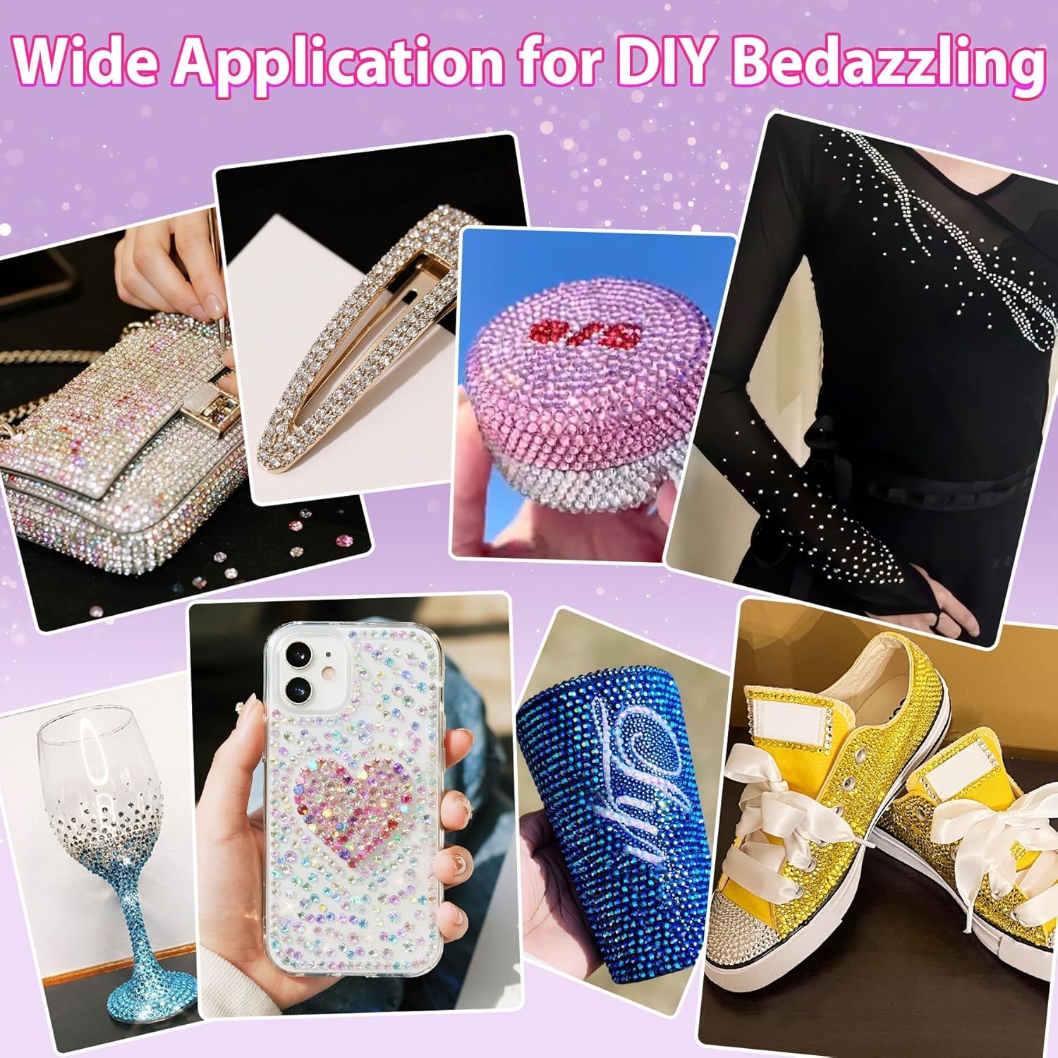 HRLbrc 35000Pcs  Multicolor Resin Jelly Rhinestones for Bedazzling, 3mm Flatback Gems DIY Kit for Diamond Art, Crafts, Phone Cases, Shoes, Books & Nail Art