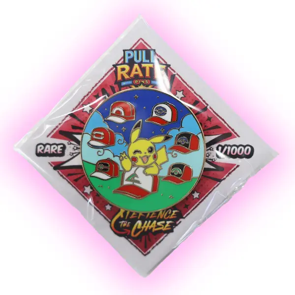 Through the years Ash Ketchum Steel and enamel Pikachu Pull-Rate Pin
