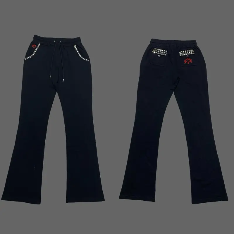 Seditious Angels Studded Pants - Women's Bottoms with Studded Detail - Womenswear