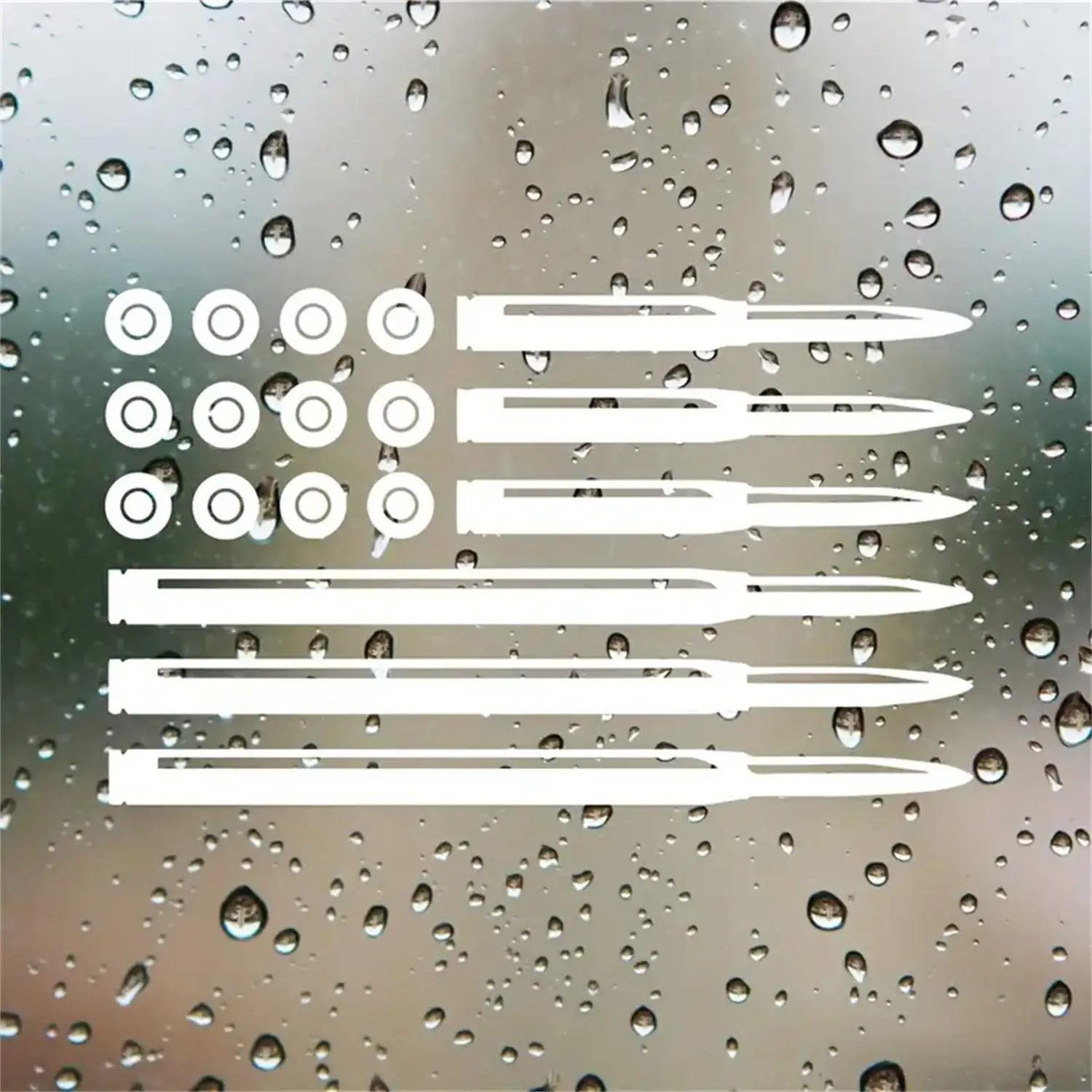 American Flag Pattern Car Sticker, Creative Car Vinyl Sticker, Universal Car Exterior Decoration Accessories for Men & Women, Car Decals, Windshield S