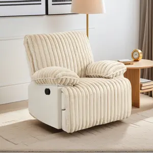 Manual Reclining Loveseat - Wall Hugger Recliner Sofa with Hidden Cup Holders, Compact Fit Recliner Couch for Living Room, Beige