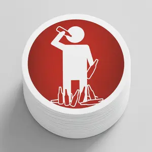 Perkaholic Stickie - Waterproof, Dishwasher Safe GobbleGum Stickie waterproof decal