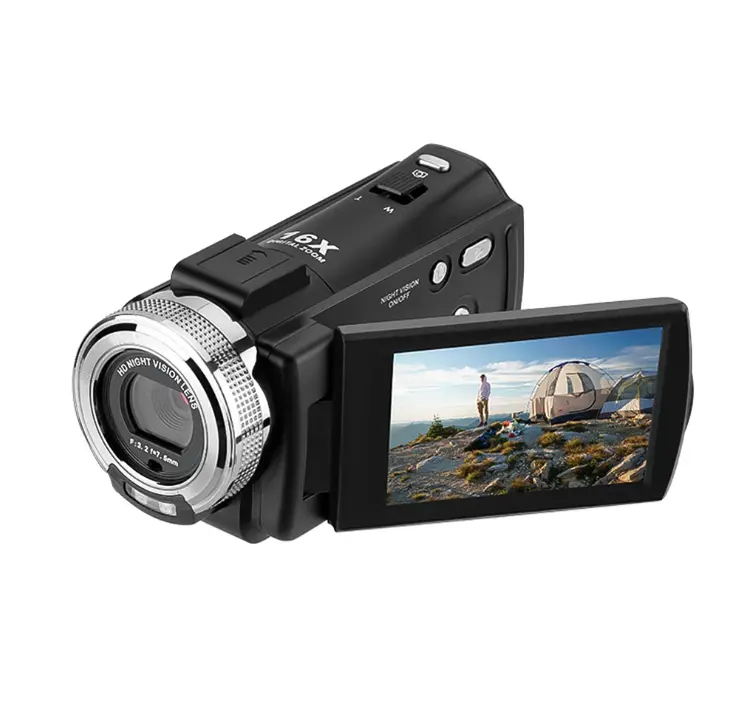 RetroBliss 1080P HD Camcorder: 2MP 3-Inch 270° Rotating Screen