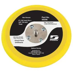 212 MAIN 6in. Non-Vac Sanding Pad for Reptile & Amphibian Cleaning, Balanced Pad with Stick-On Disc and Vinyl Face