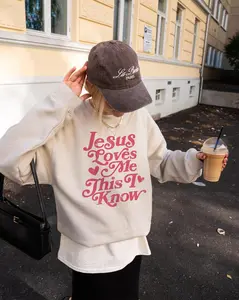 Christian Valentine Shirt, Jesus Loves Me This I Know, Retro Religious Gift, Faith Crewneck, Sunday School Teacher