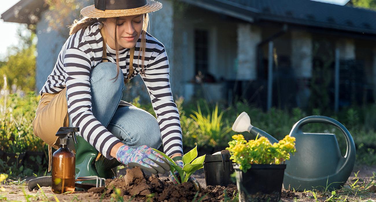 COOLJOB 2/6 Pairs Colorful Gardening Gloves for Women Ladies, Breathable Rubber Coated for Yard Garden