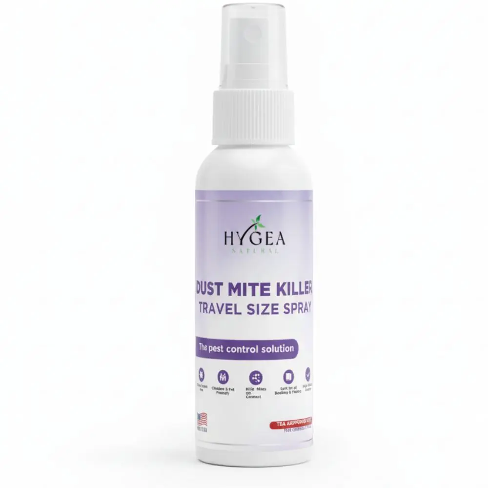 Hygea Natural Dust Mite Travel Spray, Dust Mite Killer, Hotel treatment Spray