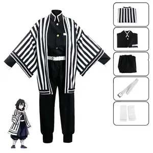 Demon Slayer Cosplay Tanjiro Nezuko Cosplay Kids Shinobu Costume Japanese Anime Cartoon Halloween Costume Christmas Gifts