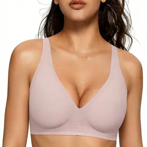 Viral-style jelly gel design women's underwear - without underwire, suitable for plus-size, individually packaged