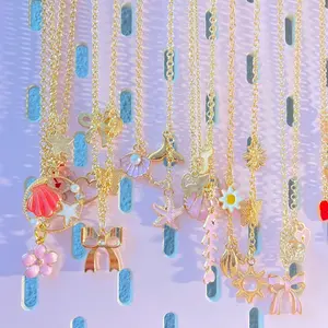 Handcrafted Charmed Necklace - 18 Inch Random Gold Necklace - Unique One-of-a-Kind Design - Perfect for Everyday Wear or Special Occasions