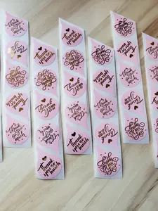 1 inch 100 Pcs Thank You So Much Stickers