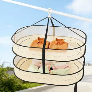 Clothes Drying Rack Net, Laundry Basket, Wool Sweater Socks Underwear Hanger, Indoor Outdoor Use, Anti-Fold Clothes Dryer, Home Essential