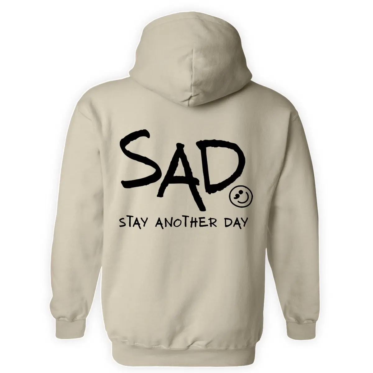 Stay Another Day Men's Mental Health Awareness Sweatshirt, Casual Everyday Printed Long Sleeve Pullover in a Soft Cotton Blend, Hoodie