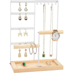 Summer  Gift  Jewelry Organizer Stand Necklace Holder: Jewelry Tower for Necklace Hanger And Earrings Storage
