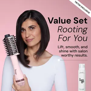 L'ANGE HAIR -  L’ange Rooting For You Value Set - Le Volume Eleve 65MM 2-in-1 Titanium Brush Dryer, Glass Hair Thermal Blowout Primer Blowdryer