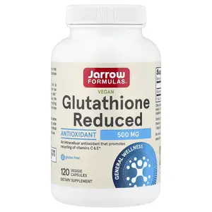 Jarrow Formulas Vegan Glutathione Reduced, 500 mg, 120 Veggie Capsules