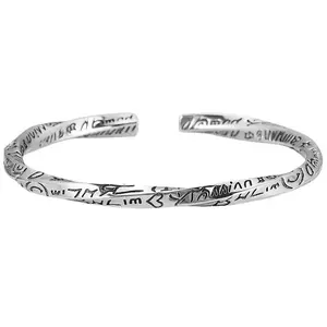 Men's Fashionable Bracelet - Gift For Boyfriend - Gift For Best Friends - Adjustable Bracelet-925 Silver - Anniversary Gift