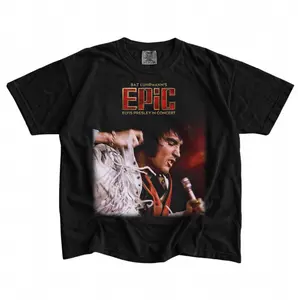 80s Vintage ELVIS PRESLEY IN CONCERT Unisex Shirt, Retro 90S King Of Rock Vintage Shirt, Gift For Women and Man Unisex Womenswear Streetwear Top