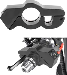 DIBMS Motorcycle Lock, Heavy Duty Anti-Theft Bike Handlebar Lock,Car Accessories Handlebar Throttle Grip Brake Lever Security Motorcycle Locks,Ultimate Security for Motorcycle (Black)