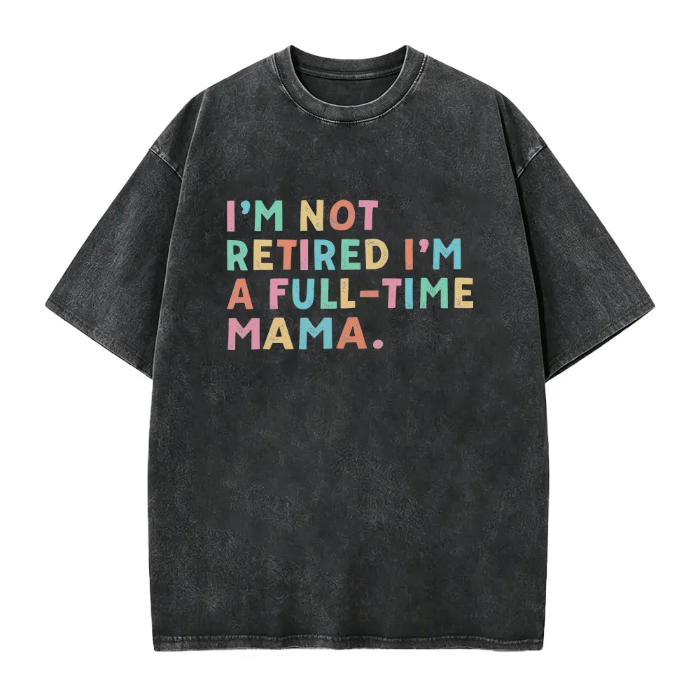 Personalized Grandma T-Shirt with Custom Names, Seamless Soft Cotton Short Sleeve Graphic Tee for Mother's Day or Retirement Gift