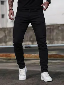 Four-season best-selling men's slim-fit stretch straight-leg skinny jeans | Simple street style suitable for work and dates | TikTok popular fashion item