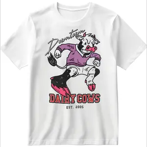 Smosh Downtown Dairy Cows T-Shirt 2025 Unisex 100% Cotton Ribbed Collar Double Stitched Est 2005 Design