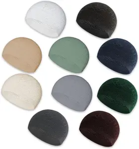 Kufi Hats for Men – Skull Kufi Caps Beanie - Comfortable Handicraft taqiyah Crochet cufi – Muslim Clothes Hats for Islamic Gifts and Prayer Cap – Tupi- 10pcs Multi