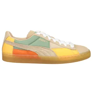 PUMA Mens X Black Fives Suede Lace Up Sneakers Shoes Casual - Beige