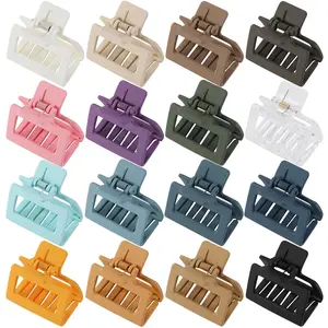 16 Pack Medium Small Hair Clips for Women - Matte Rubber Coating Hair Claw Clips - Strong Hold Jaw Clips