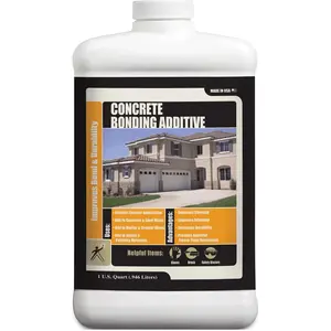 Concrete Bonding Additive - Liquid Concrete Strengthener & Bonding Agent, , Increase Strength in Cold Weather, Admixture (Quart, 1)