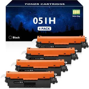051H CRG051H Toner  Replacement for  051H High Yield Black Toner  051 CRG051 CRG-051H for imageCLASS MF264dw MF267dw MF269dw LBP162dw LBP161dn Printer (Black, 4-Pack)