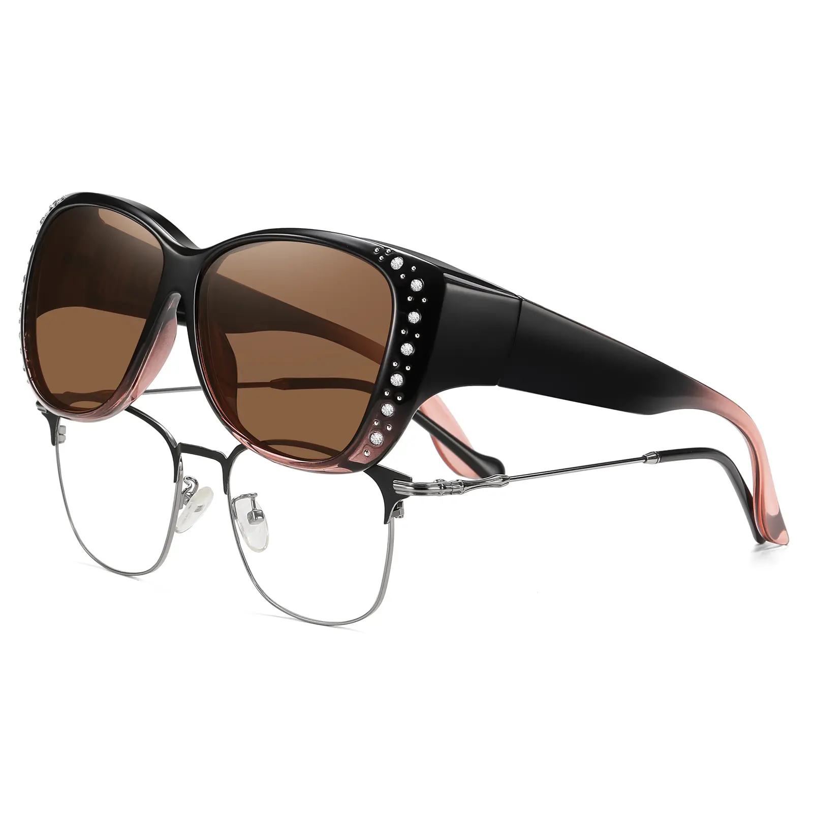 M Size Gradient Brown Frame Brown Lens