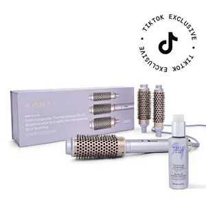 MONAT STUDIO ONE Thermal Protect Styling Shield & Blowout Brush  -  protects hair from the extreme heat.