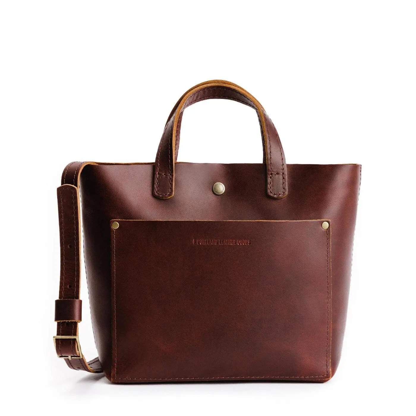 Portland Leather Mini Crossbody Tote - Compact Daily Carry - Leather Tote Crossbody, Adjustable Strap Portland Leather Mini Crossbody Tote - Compact Daily Carry - Leather Tote Crossbody, Adjustable Strap