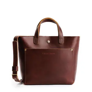 Portland Leather Mini Crossbody Tote - Compact Daily Carry - Leather Tote Crossbody, Adjustable Strap Portland Leather Mini Crossbody Tote - Compact Daily Carry - Leather Tote Crossbody, Adjustable Strap