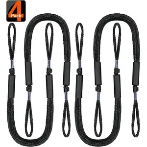 Boat Bungee Dock Lines Dock Rope Mooring Line Boat Accessories Docking Ropes PWC Dock Ties for  Pontoon, Jet Ski, SeaDoo, WaveRunner, Kayak