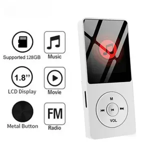 MP3 Player Outdoor Sports Fitness Mini Walkman Mp4/mp3 Support Bluetooth Lossless Music Player FM Radio Recorder Sport